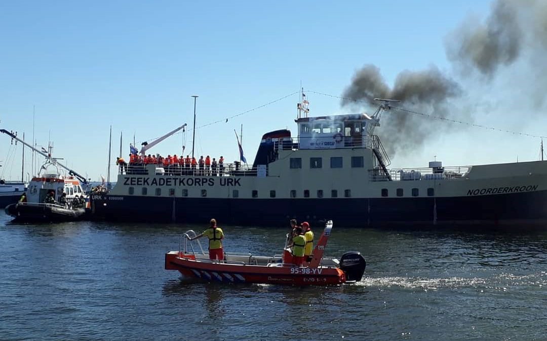 Oefening brandweer/reddingsbrigade
